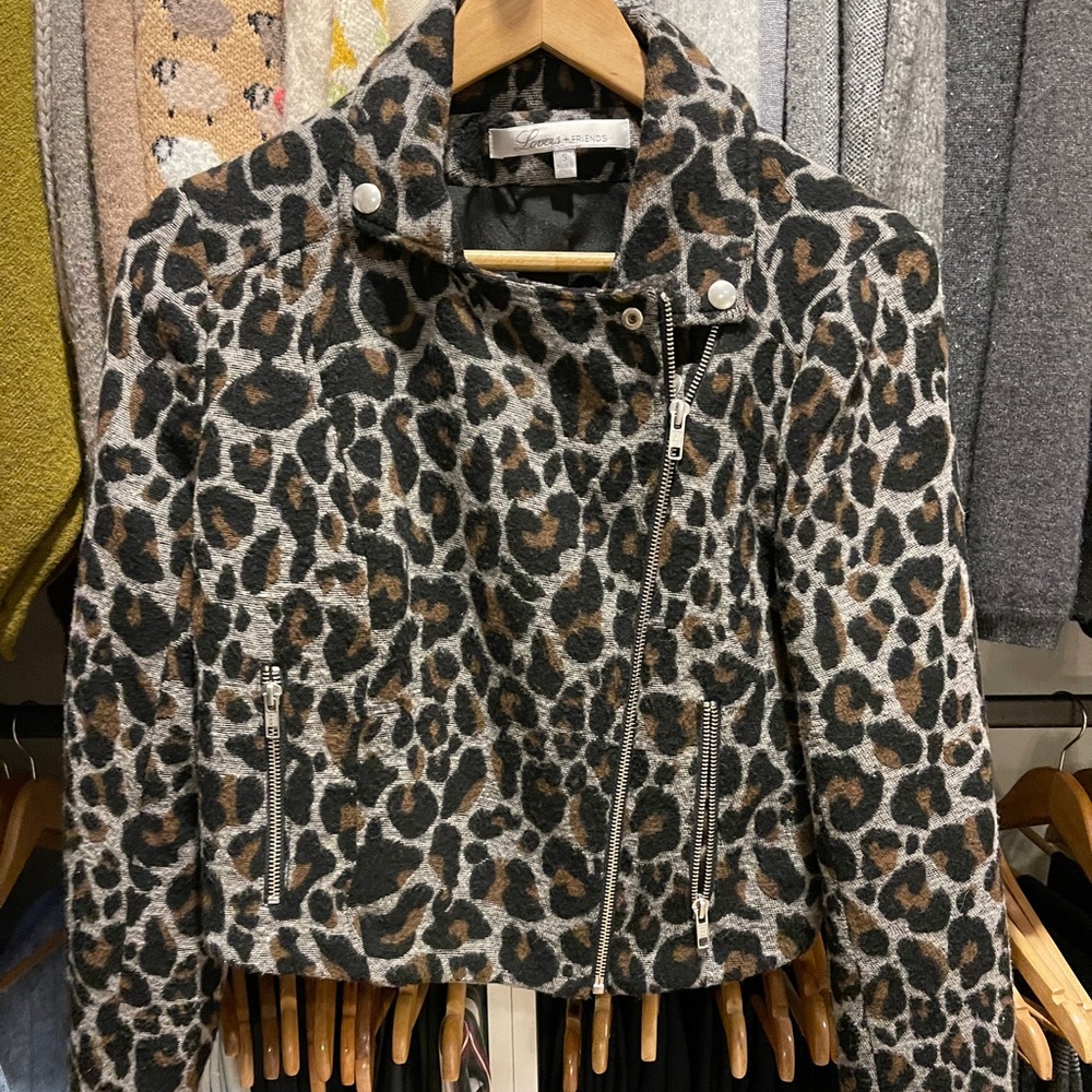 Lovers + friends Moto jacket sz S